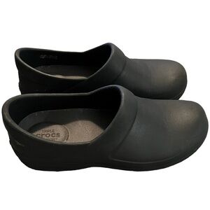 Crocs LiteRide At Work Women's Neria‎ Pro II Black Clogs Shoes size 8